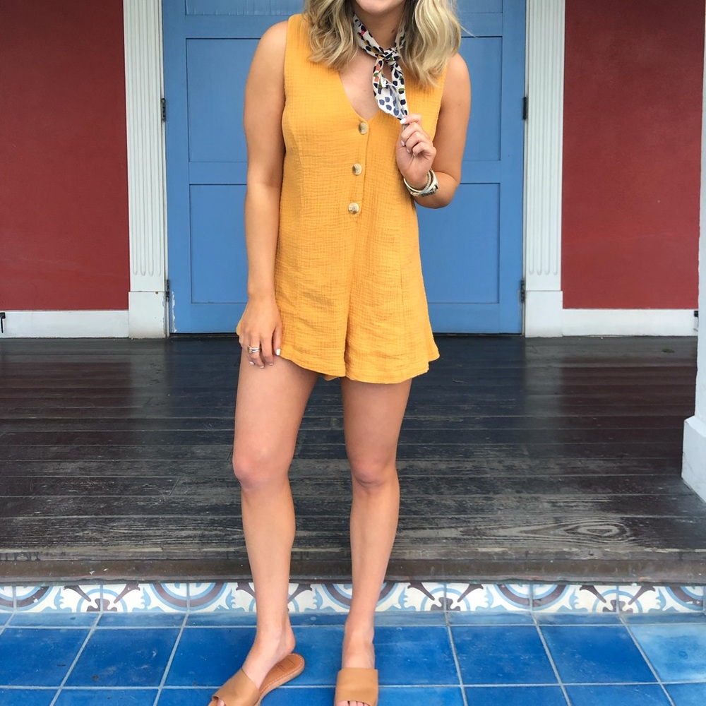 Yellow romper